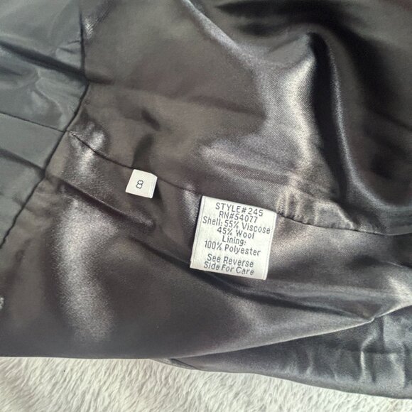 Cabi Womens Heather Gray Wool Blend Pencil Skirt Size 8 Lined Style# 245 New - Picture 4 of 8